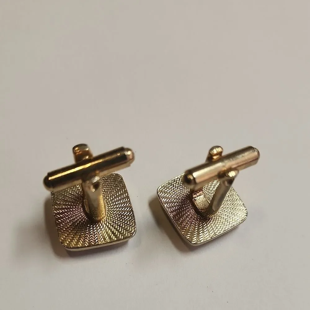Gold and Black Cufflinks
